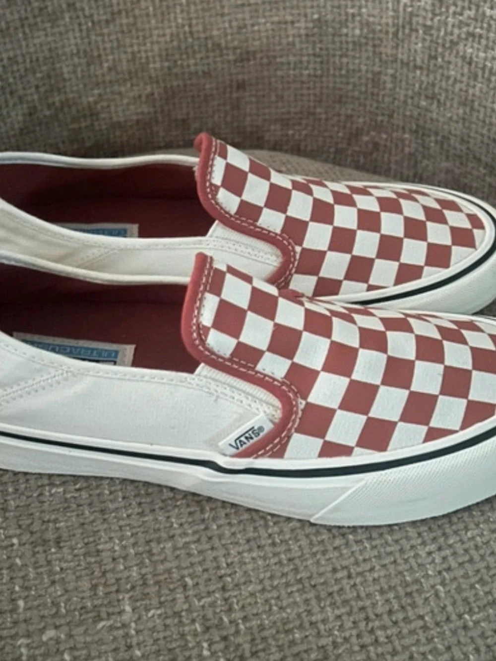 Vans Low-Top Canvas Sneakers - Pink & White
